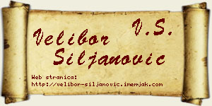 Velibor Siljanović vizit kartica